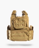 GUARD DOG BODY ARMOR SHEPPARD PLATE CARRIER FDE ADJUSTABLE WITH MULTIPLE POUCHES