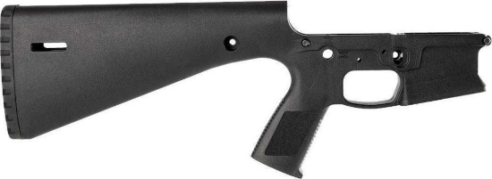 Wraithworks WARP-15 Polymer Stripped AR15 Lower Receiver - Black | Integral Buttstock & Pistol Grip