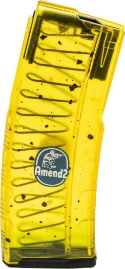 Amend2 556MODCBAN30 MOD-C Banana 30+1 5.56 NATO Fits AR-15 Yellow/Green Polymer