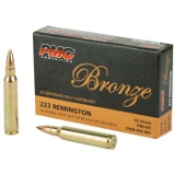PMC 223A Bronze 223 Rem 55 gr Full Metal Jacket Boat Tail (FMJBT) 20 Bx