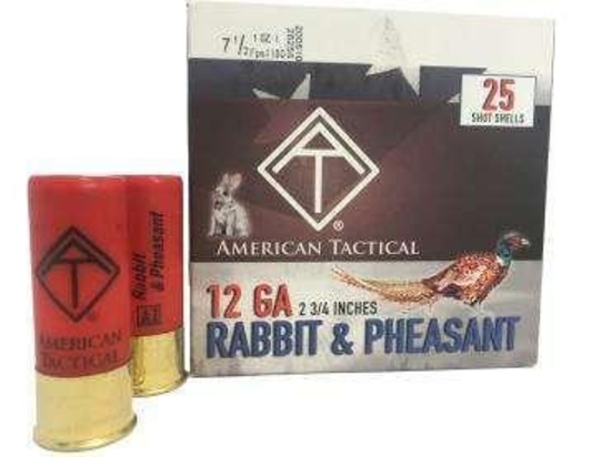 Ati Game Load Amo 12Ga #7.5 1 Oz 2.75 Dram 2 3/4 25Rd/Box