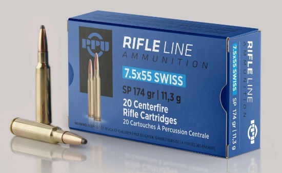 Ppu Pp7Ss Metric Rifle 7.5X55Mm Swiss 174 Gr Soft Point (Sp) 20 Bx