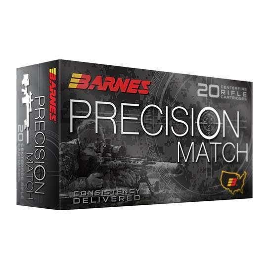 Barnes Bullets 30166 Precision Match 6.5 Creedmoor 140 Gr Open Tip Match Boat Tail 20 Bx