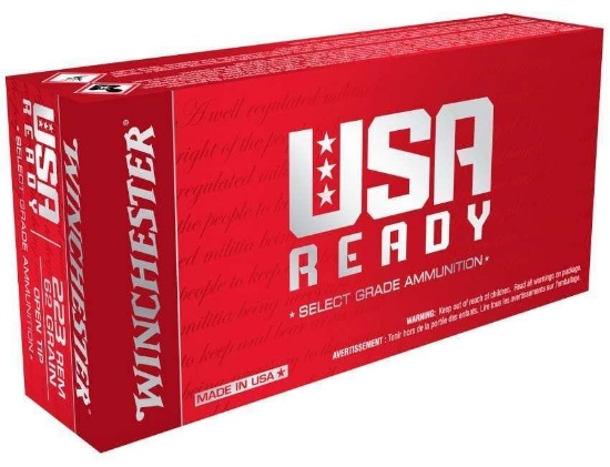 Winchester Ammo Red223 Usa Ready 223 Rem 62 Gr Open Tip 20 Bx