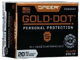 Speer Ammo 23966Gd Gold Dot Personal Protection 45 Acp 230 Gr Hollow Point (Hp) 20 Bx