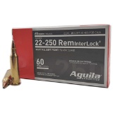 Aguila 8338Ag 22-250 Rem 60 Gr Interlock Boat Tail Soft Point 20 Per Box