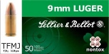 Sellier & Bellot Sb9Nt Handgun 9Mm Luger Non-Tox 115 Gr Full Metal Jacket (Fmj) 50 Bx