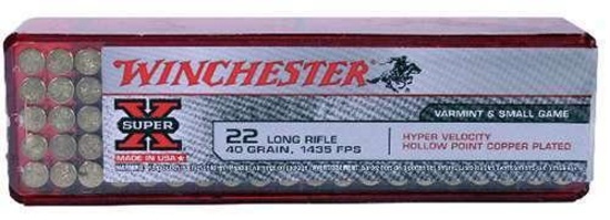 Winchester Ammo Xhv22Lr Super-X 22 Lr 40 Gr Hollow Point (Hp) 100 Bx