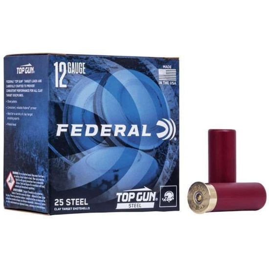 Federal Tg1477 Top Gun 12 Gauge 2.75 1 1/8 Oz 7 Shot 25 Bx