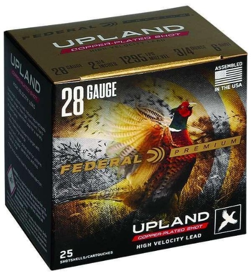 Federal P2836 Premium Upland Wing-Shok High Velocity 28 Gauge 2.75 3/4 Oz 6 Shot 25 Bx