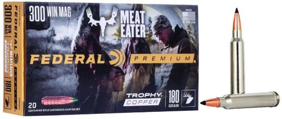 Federal P300Wtc1 Premium 300 Win Mag 180 Gr Trophy Copper (Tc) 20 Bx