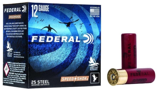 Federal Wf1432 Speed-Shok 12 Gauge 3 1 1/8 Oz 2 Shot 25 Bx