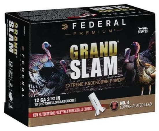 Federal Pfcx139F4 Premium Grand Slam 12 Gauge 3.5 2 Oz 4 Shot 10 Bx