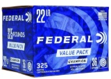 Federal 725 Value Pack 22 Lr 36 Gr Copper Plated Hollow Point (Cphp) 325 Bx