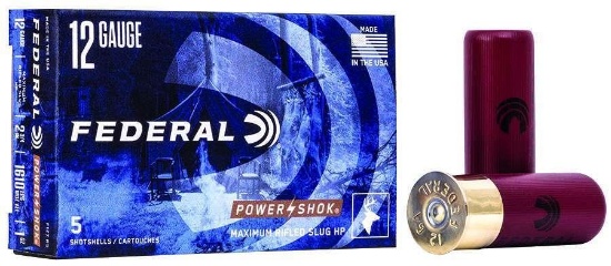 Federal - Power-Shok - 12 Gauge 1 oz Slug - 5 Rounds