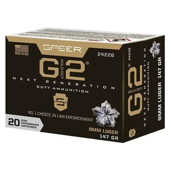 Speer - Gold Dot - 9mm Luger 147GR G2 - 20 Rounds
