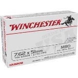 Winchester - USA WHITE BOX - .308/7.62x51mm 149GR FMJLC - 20 Rounds