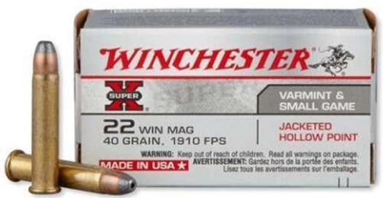 Winchester - Super X - .22 Mag 40GR JHP - 50 Rounds