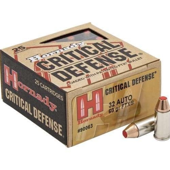 Hornady - Critical Defense - .32 ACP 60GR Flex Tip eXpanding - 25 Rounds