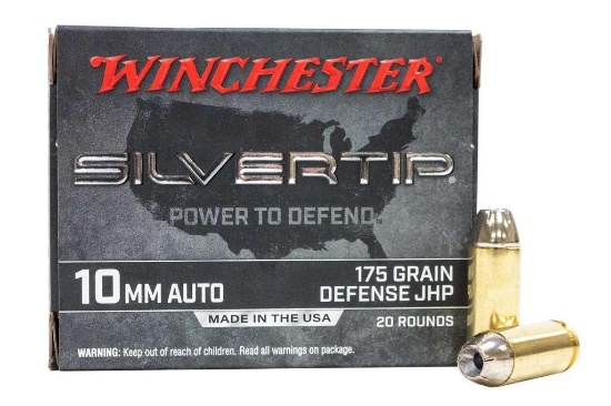 Winchester - Super-X - 10mm Auto 175GR Silvertip Hollow Point - 20 Rounds