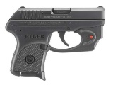 Ruger - LCP - 380 ACP - Black Frame Black Oxide Steel Slide Black Polymer Grip Vridian Red Laser