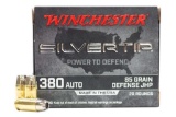 Winchester - Super-X - 380 ACP 85GR Silvertip Hollow Point - 20 Rounds