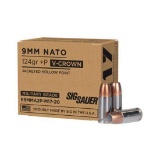 Sig Sauer - V-CROWN - 9mm Luger 124GR JHP - 20 Rounds