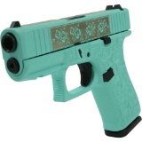 GLOCK - 43X - 9MM - Engraved Glock & Roses Tiffany