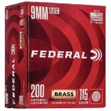 Federal - WM51992 - 9mm Luger 115GR FMJ - 200 Rounds