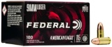 Federal - American Eagle - 9mm Luger 115GR FMJ - 100 Rounds