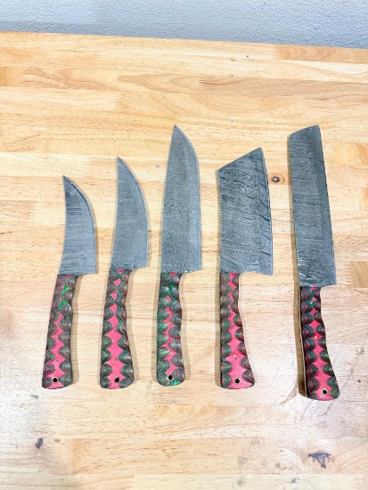5-Piece Damascus Style Kitchen Knife Set