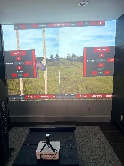 Laser Ammo Smokeless Range Training Simulator System w/ Projector, Dell PC, Recoil Training Guns