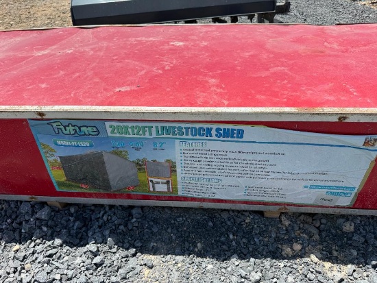 Unused FUTURE FT-LS20 Metal Livestock Shelter, 20 ft x 12 ft