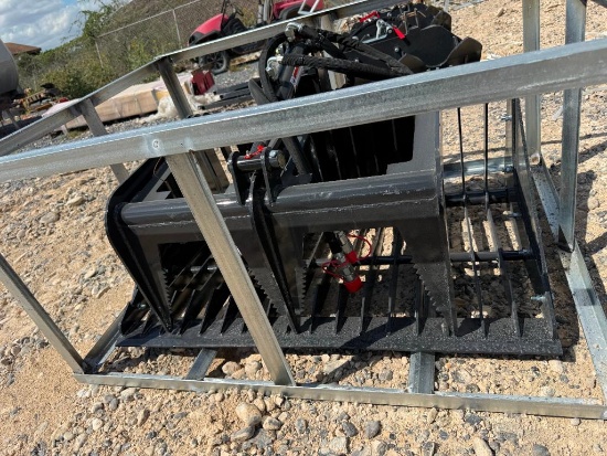 LandHonor MRB-72-44W 44" Mini Skid Steer Rock Grapple Hydraulic
