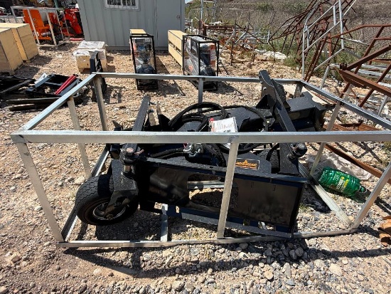 LandHonor PR1-12-72W 72" Hydraulic Power Rake Skid Steer Attachment