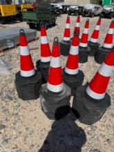 Lot of (50) 2026 28" Reflective Safety Traffic Cones Unused