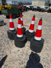 Lot of (50) 2026 28" Reflective Safety Traffic Cones Unused