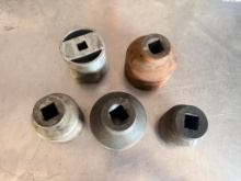 5-Piece Assorted Heavy-Duty Impact Sockets Proto & Casco 2-1/4" to 3-1/8"