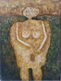 Jean Dubuffet - Oil On Canvas Painting
