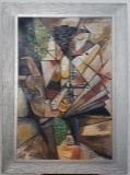 Antique Oil Painting Pablo Picasso COA