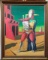 Giorgio De Chirico - Antique Cardboard painting canvas - UNIQUE - COA
