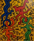Keith Haring painting oil canvas - Attributed artwork