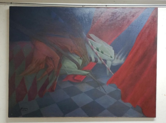 Spanish Máster DALI - Oil canvas painting