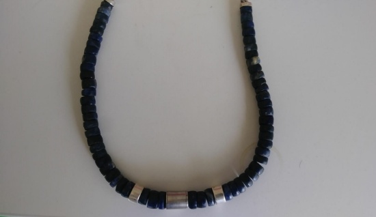 Lapislázuli-antique necklace Rare lapizlazuli