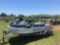16' Deckette 1978, gasoline deck boat with 1978 Johnson 115hp motor mount transit is cracked