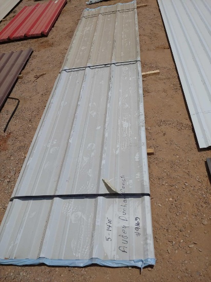 Sheet metal: light stone, 5 sheets - 14'10"