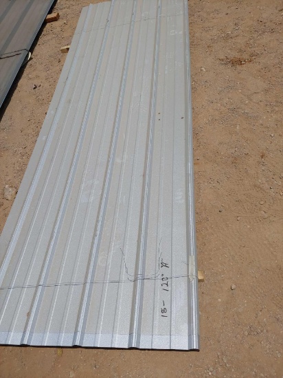 Galvanized sheet metal: 18 sheets - 120"