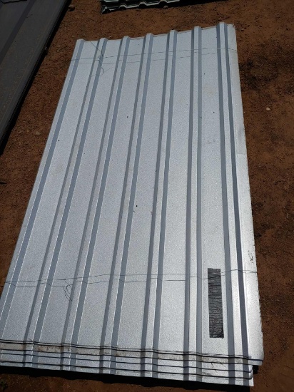 Galvanized sheet metal: 75 sheets, 6'
