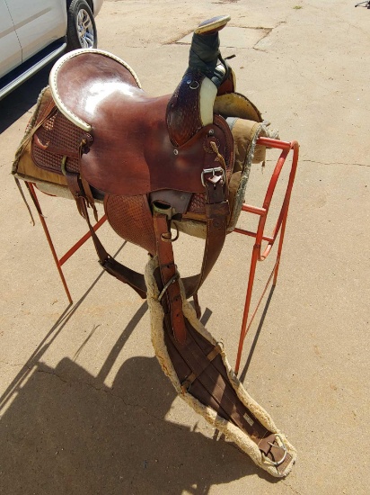 16" Huffer high back saddle