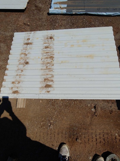 21 - 4'6" mini rib white sheet metal